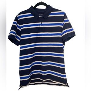 Blue and white striped Old Navy Polo Shirt